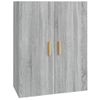 Armario De Pared Colgante Gris Sonoma 69,5x34x90 Cm Vidaxl