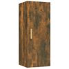 Armario De Pared Contrachapada Roble Ahumado 34,5x34x90 Cm Vidaxl