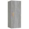 Armario De Pared Madera Contrachapada Gris Sonoma 34,5x34x90 Cm Vidaxl