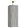 Armario De Pared Madera Contrachapada Gris Sonoma 34,5x34x90 Cm Vidaxl