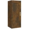 Armario De Pared Madera Contrachapada Roble Ahumado 35x34x90 Cm Vidaxl