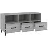 Mueble De Tv Madera Contrachapada Gris Sonoma 102x35x50 Cm Vidaxl