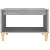 Mesa De Centro Madera Contrachapada Gris Sonoma 60x50x40 Cm Vidaxl