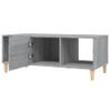 Mesa De Centro Madera Contrachapada Gris Sonoma 102x50x40 Cm Vidaxl