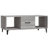 Mesa De Centro Madera Contrachapada Gris Sonoma 102x50x40 Cm Vidaxl