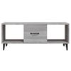 Mesa De Centro Madera Contrachapada Gris Sonoma 102x50x40 Cm Vidaxl