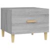 Mesa Centro 2 Uds Madera Contrachapada Gris Sonoma 50x50x40 Cm Vidaxl