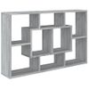 Estantería De Pared Madera Ingeniería Gris Sonoma 85x16x52,5 Cm Vidaxl