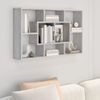 Estantería De Pared Madera Ingeniería Gris Sonoma 85x16x52,5 Cm Vidaxl