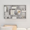 Estantería De Pared Madera Ingeniería Gris Sonoma 85x16x52,5 Cm Vidaxl