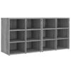 Mueble Zapatero 2 Uds Color Gris Sonoma 52,5x30x50 Cm Vidaxl