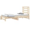 Sofá Cama Extraíble Madera Maciza De Pino 2x(90x200) Cm Vidaxl