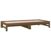 Sofá Cama Extraíble Madera Maciza De Pino Marrón 2x(90x200) Cm Vidaxl