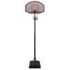 Canasta De Baloncesto Polietileno Negro 282-352 Cm Vidaxl