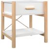 Mesitas De Noche 2 Uds Madera Contrachapada Blanco 42x38x45 Cm Vidaxl