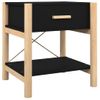 Mesitas De Noche 2 Uds Madera Contrachapada Negro 42x38x45 Cm Vidaxl