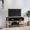 Mueble Para Tv Madera Contrachapada Negro 82x38x45 Cm Vidaxl