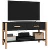 Mueble Para Tv Madera Contrachapada Negro 82x38x45 Cm Vidaxl