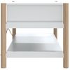 Mesa De Centro Madera Contrachapada Blanco 82x48x45 Cm Vidaxl