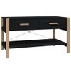 Mesa De Centro Madera Contrachapada Negro 82x48x45 Cm Vidaxl