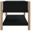 Mesa De Centro Madera Contrachapada Negro 82x48x45 Cm Vidaxl