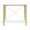 Mesa Consola De Madera Contrachapada Blanco 110x38x75 Cm Vidaxl