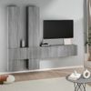 Mueble De Pared Para Tv Madera Contrachapada Gris Sonoma Vidaxl