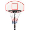 Canasta De Baloncesto Polietileno Blanco 216-250 Cm Vidaxl