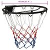 Aro De Baloncesto Acero Negro 45 Cm Vidaxl