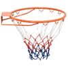 Aro De Baloncesto Acero Naranja 39 Cm Vidaxl