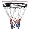 Aro De Baloncesto Acero Negro 39 Cm Vidaxl