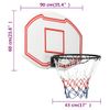 Tablero De Baloncesto Polietileno Blanco 90x60x2 Cm Vidaxl