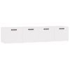 Armarios Pared 2 Uds Madera Contrachapada Blanco 60x36,5x35 Cm Vidaxl