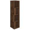 Mueble Esquina Madera Contrachapada Marrón Roble 33x33x132 Cm Vidaxl