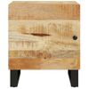 Mesita De Noche De Madera Maciza De Mango 40x33x46 Cm Vidaxl