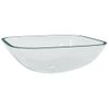 Lavabo De Vidrio Transparente 42x42x14 Cm Vidaxl