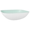 Lavabo De Vidrio Blanco 42x42x14 Cm Vidaxl