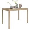 Mesa De Comedor Madera Maciza De Acacia 110x70x75 Cm Vidaxl