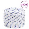 Cuerda De Barco Polipropileno Blanco 16 Mm 100 M Vidaxl