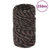 Cuerda De Barco Polipropileno Negra 2 Mm 250 M Vidaxl