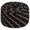 Cuerda De Barco Polipropileno Negra 20 Mm 25 M Vidaxl