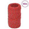 Cuerda De Barco Polipropileno Rojo 2 Mm 50 M Vidaxl