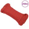 Cuerda De Barco Polipropileno Rojo 4 Mm 250 M Vidaxl