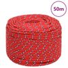 Cuerda De Barco Polipropileno Rojo 6 Mm 50 M Vidaxl