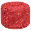 Cuerda De Barco Polipropileno Rojo 6 Mm 50 M Vidaxl