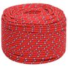 Cuerda De Barco Polipropileno Rojo 8 Mm 25 M Vidaxl