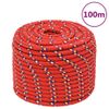 Cuerda De Barco Polipropileno Rojo 12 Mm 100 M Vidaxl