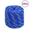 Cuerda De Barco Polipropileno Azul 18 Mm 100 M Vidaxl