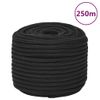 Cuerda De Barco Polipropileno Negro Intenso 12 Mm 250 M Vidaxl