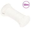 Cuerda De Barco Polipropileno Blanco Intenso 3 Mm 50 M Vidaxl